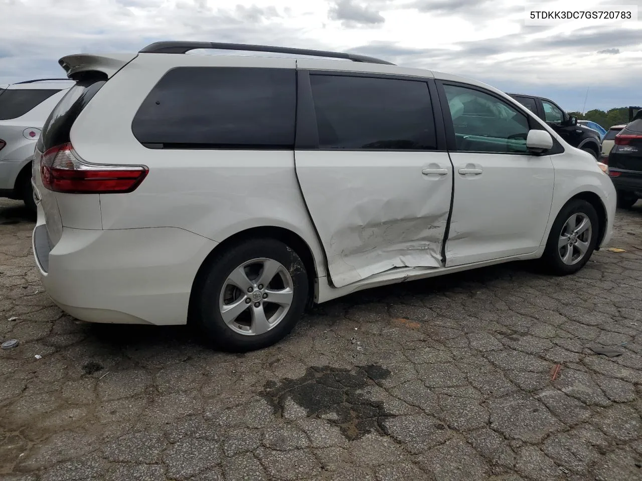 2016 Toyota Sienna Le VIN: 5TDKK3DC7GS720783 Lot: 69812594