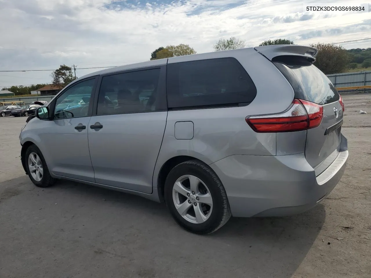 2016 Toyota Sienna VIN: 5TDZK3DC9GS698834 Lot: 70294534