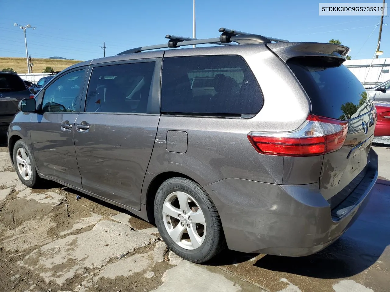 2016 Toyota Sienna Le VIN: 5TDKK3DC9GS735916 Lot: 70510354