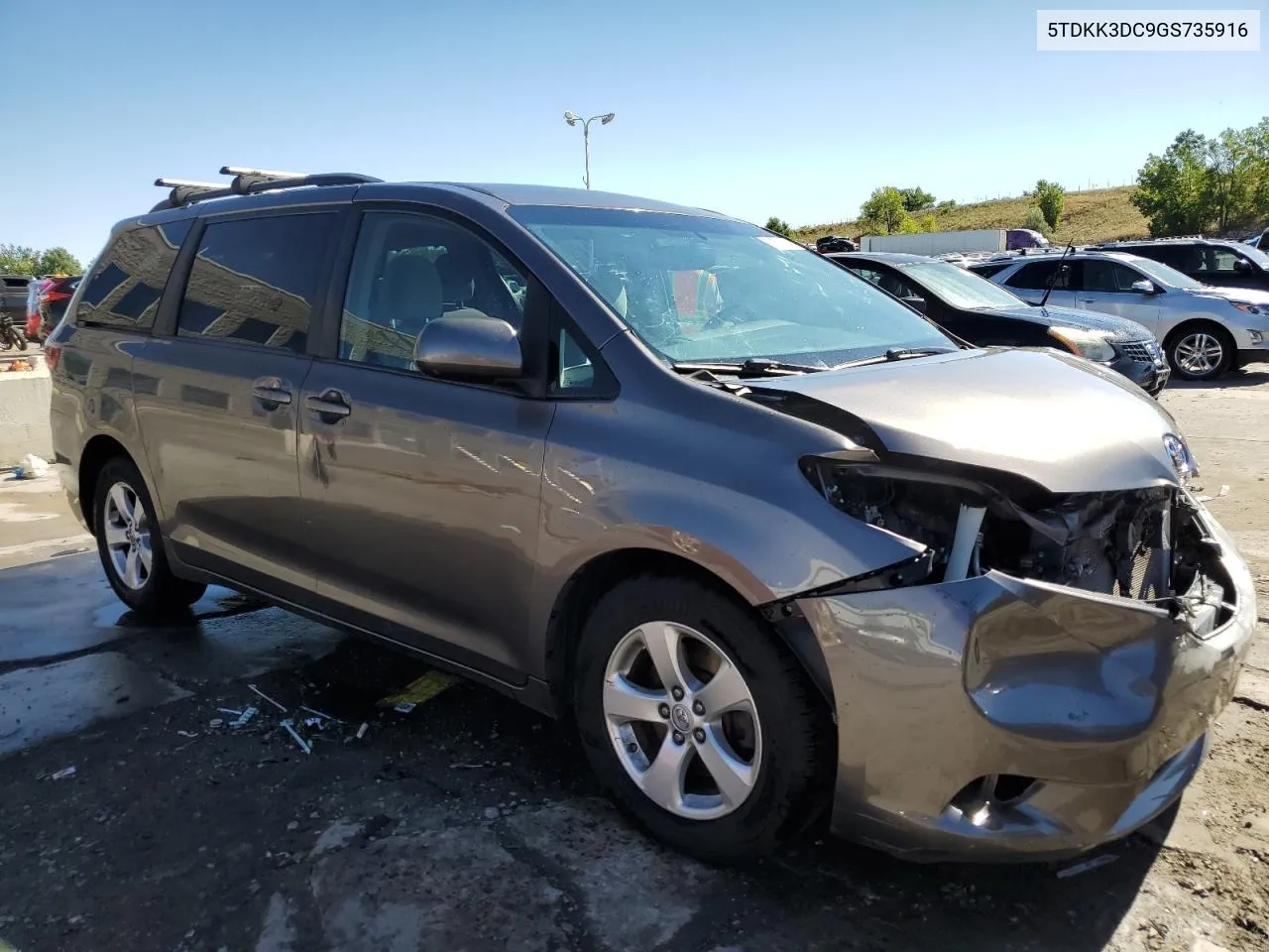 5TDKK3DC9GS735916 2016 Toyota Sienna Le