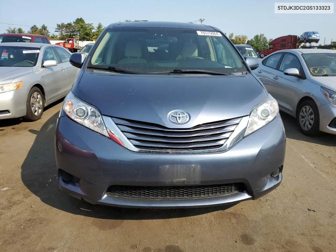 2016 Toyota Sienna Le VIN: 5TDJK3DC2GS133323 Lot: 70515664