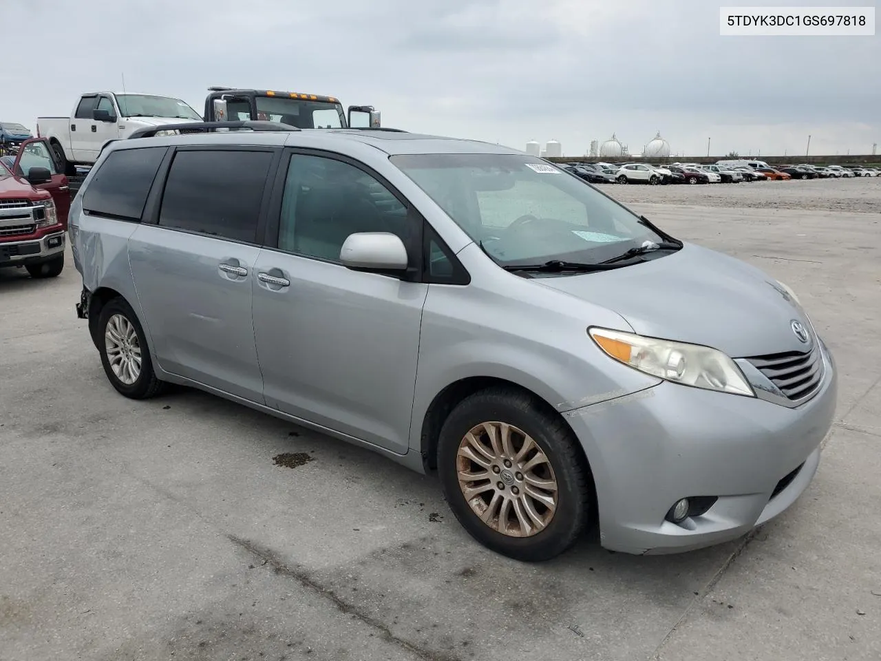 2016 Toyota Sienna Xle VIN: 5TDYK3DC1GS697818 Lot: 70684684