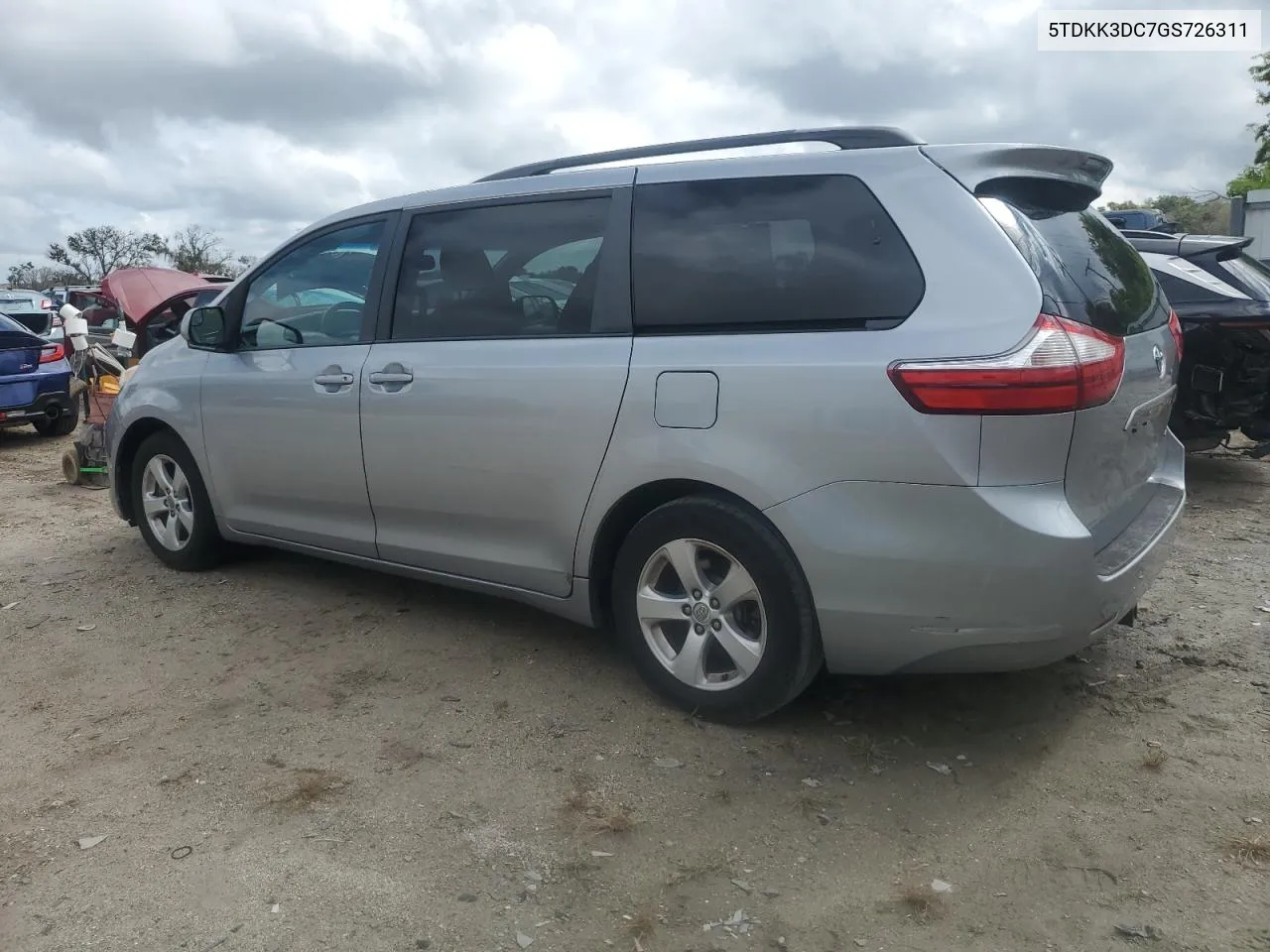 2016 Toyota Sienna Le VIN: 5TDKK3DC7GS726311 Lot: 70902644