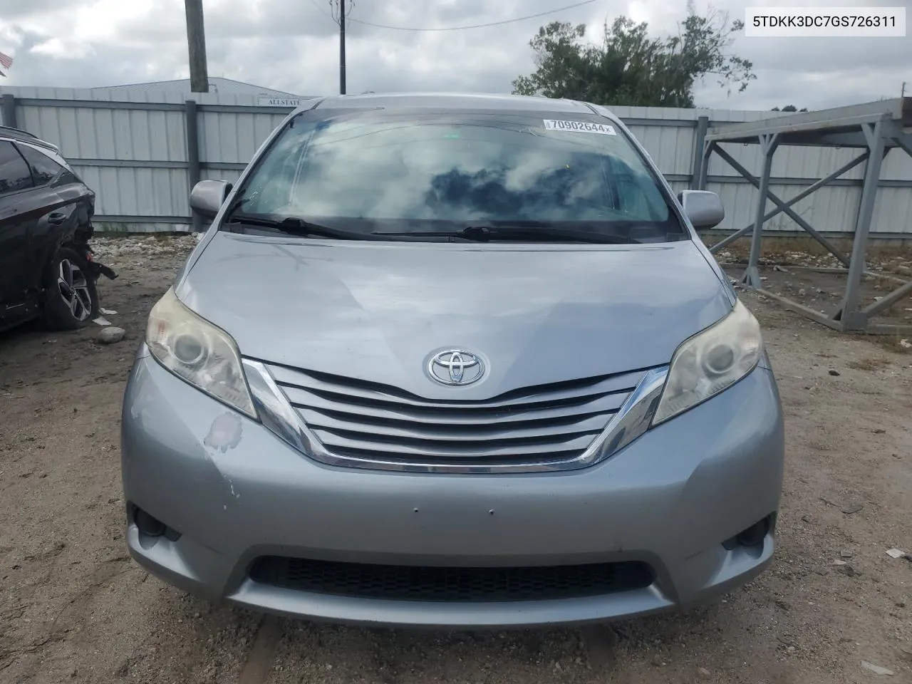 2016 Toyota Sienna Le VIN: 5TDKK3DC7GS726311 Lot: 70902644