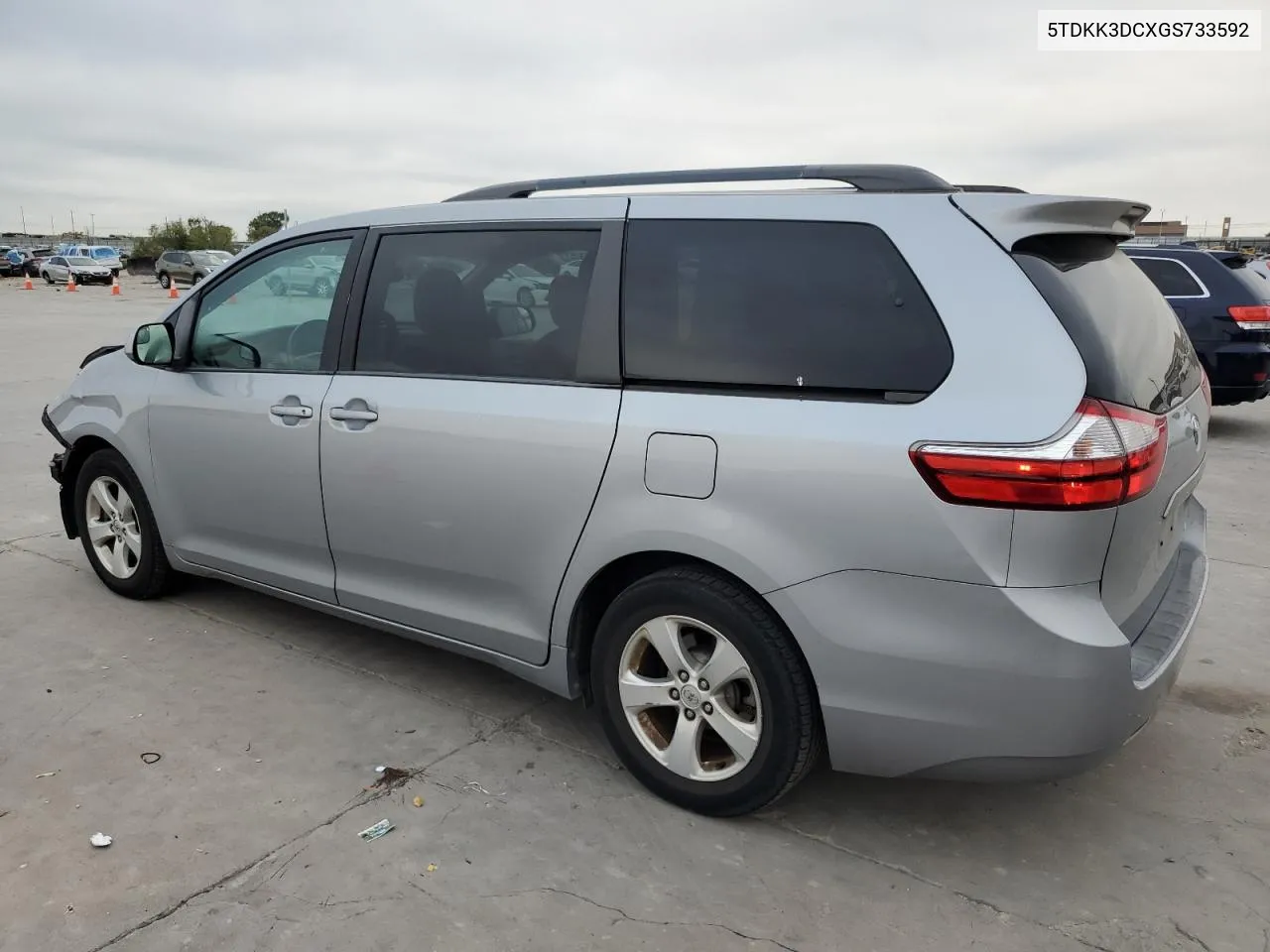 2016 Toyota Sienna Le VIN: 5TDKK3DCXGS733592 Lot: 71187224