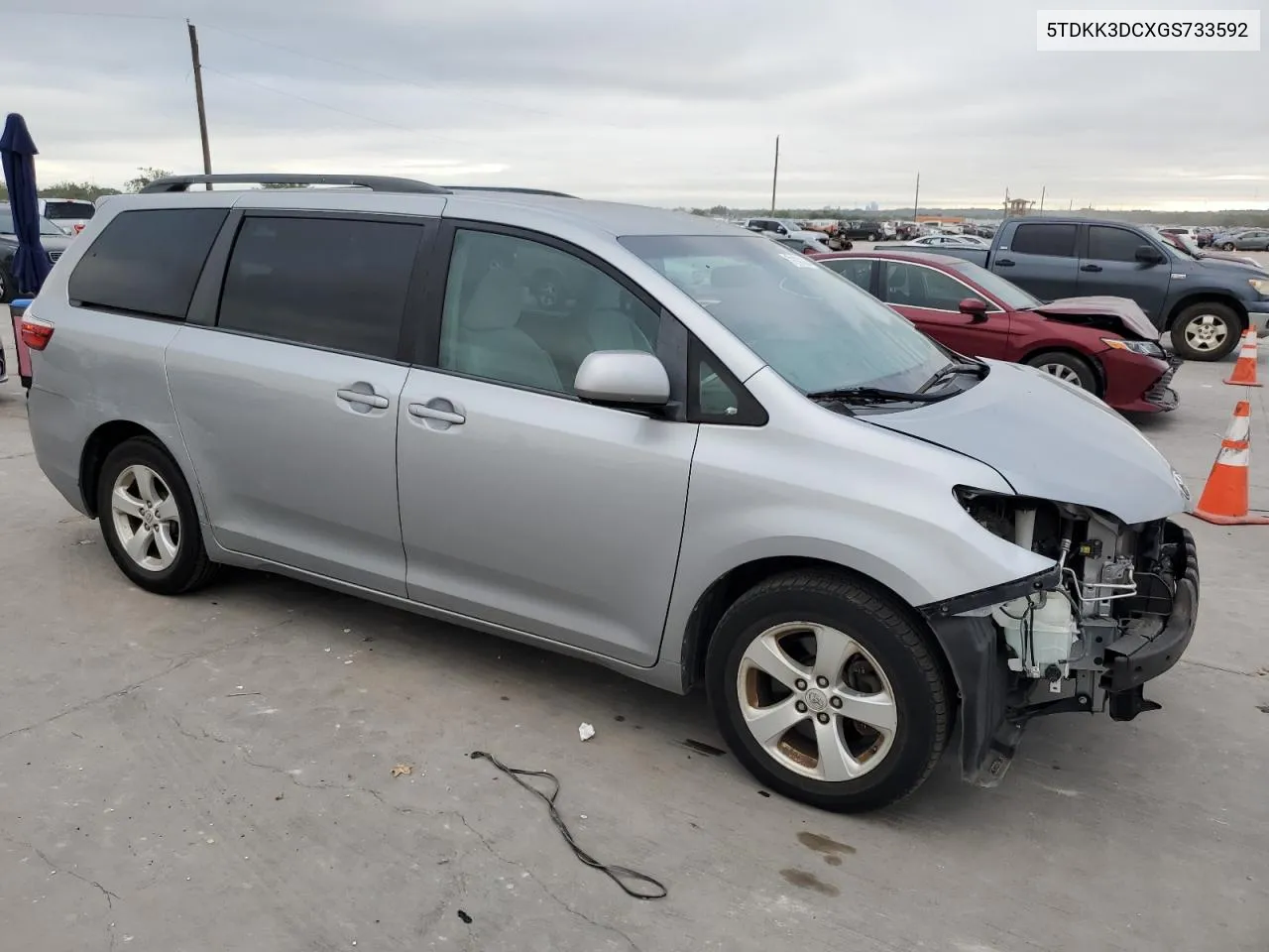 5TDKK3DCXGS733592 2016 Toyota Sienna Le