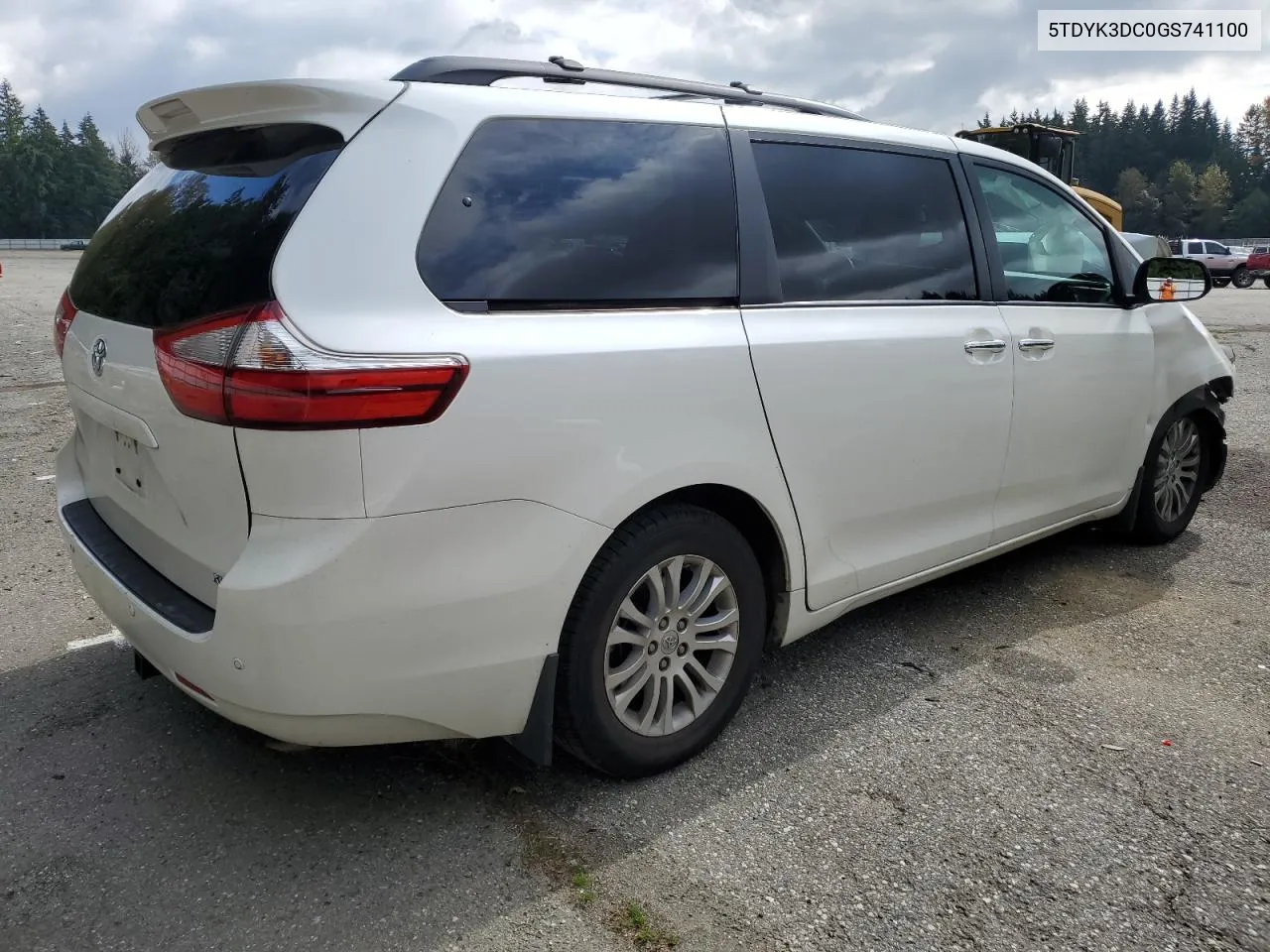 2016 Toyota Sienna Xle VIN: 5TDYK3DC0GS741100 Lot: 71447234