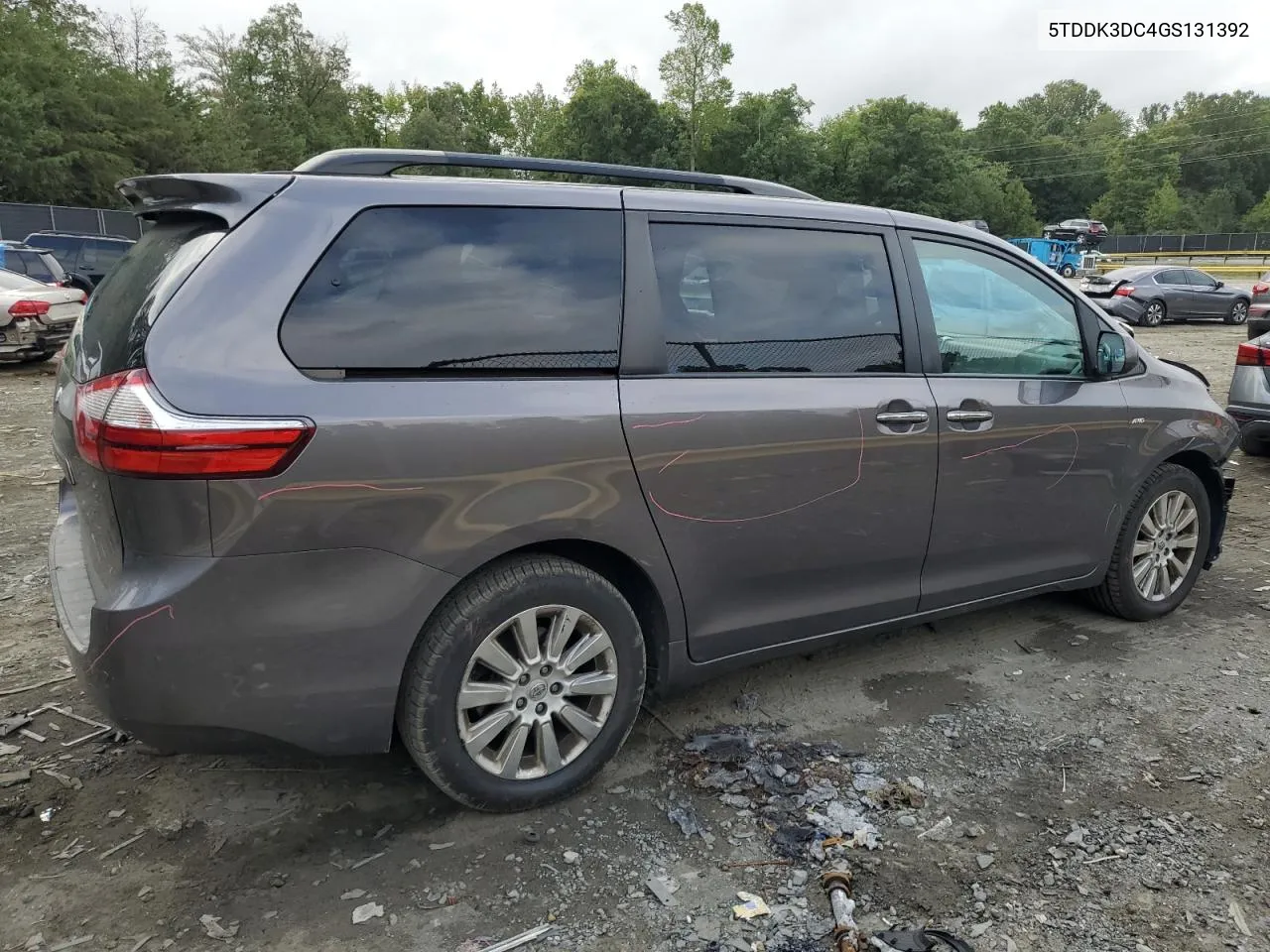 2016 Toyota Sienna Xle VIN: 5TDDK3DC4GS131392 Lot: 71461124