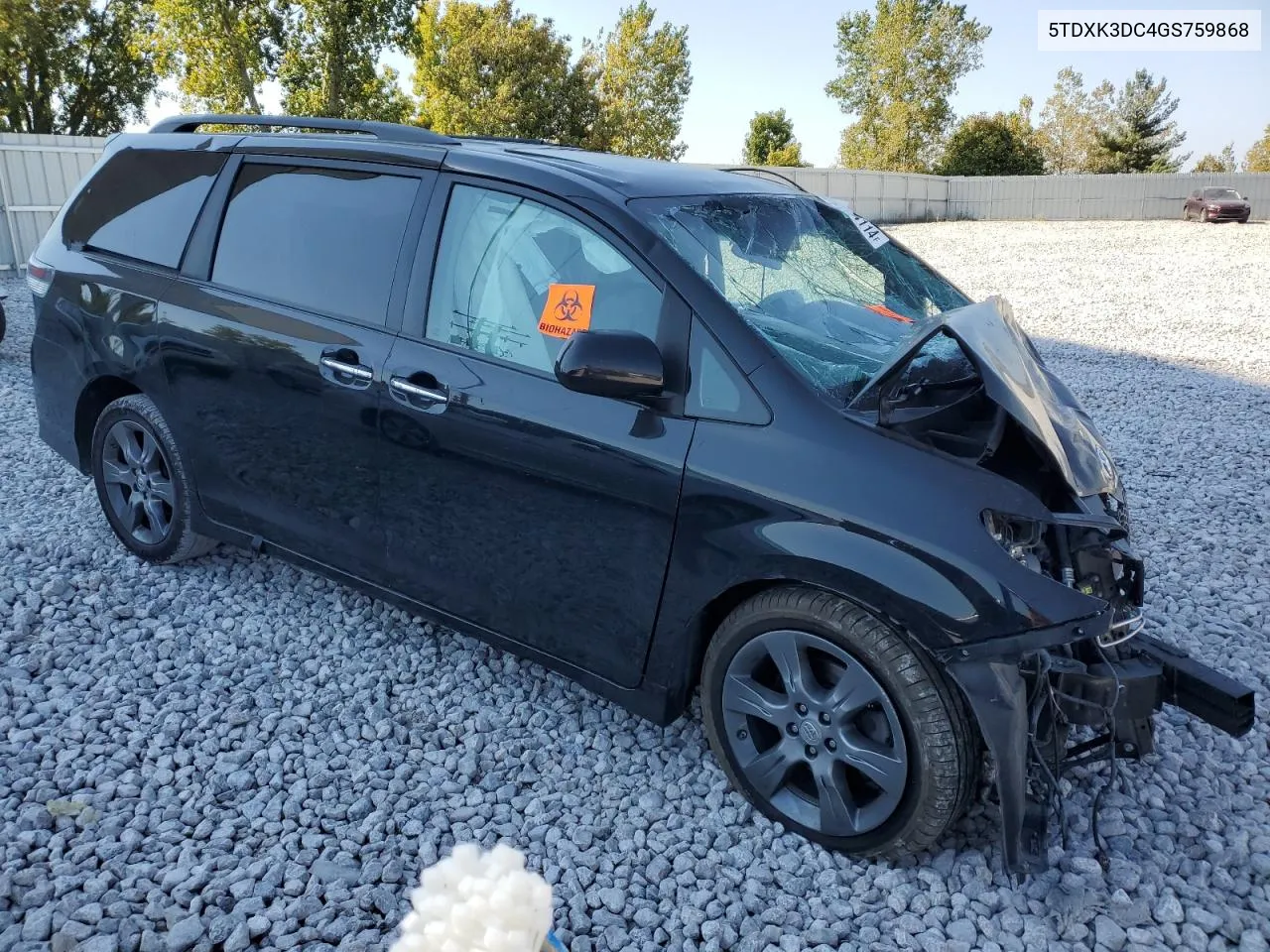 5TDXK3DC4GS759868 2016 Toyota Sienna Se