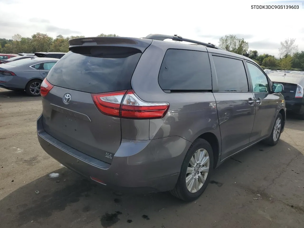 2016 Toyota Sienna Xle VIN: 5TDDK3DC9GS139603 Lot: 72077284