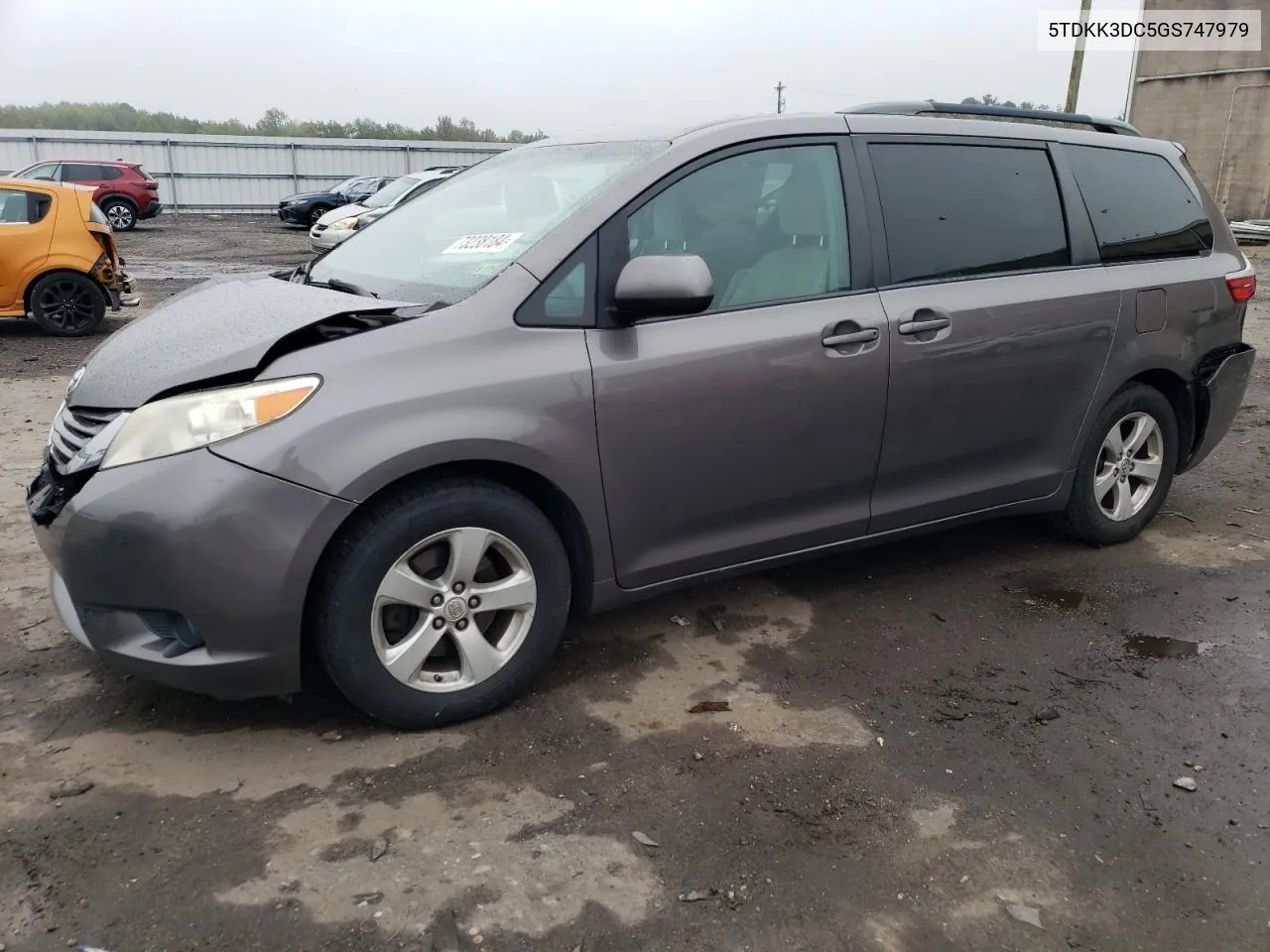 2016 Toyota Sienna Le VIN: 5TDKK3DC5GS747979 Lot: 73238184