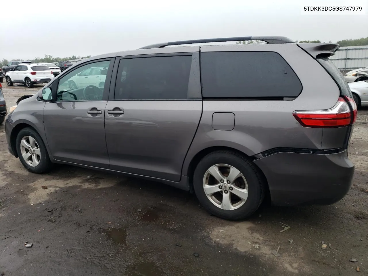 2016 Toyota Sienna Le VIN: 5TDKK3DC5GS747979 Lot: 73238184