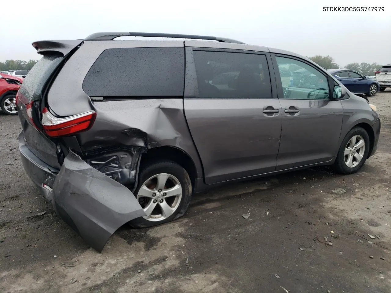 2016 Toyota Sienna Le VIN: 5TDKK3DC5GS747979 Lot: 73238184