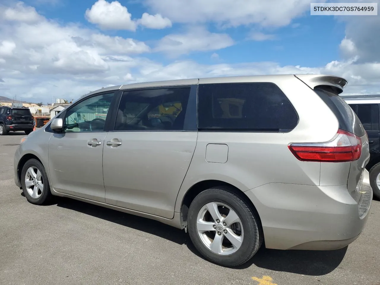 5TDKK3DC7GS764959 2016 Toyota Sienna Le