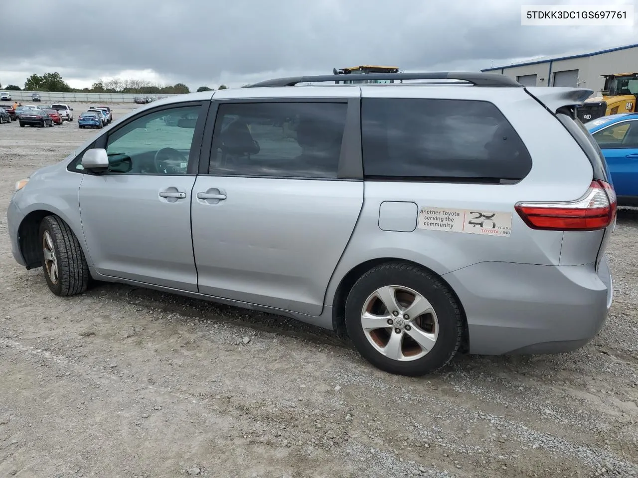 2016 Toyota Sienna Le VIN: 5TDKK3DC1GS697761 Lot: 73686424