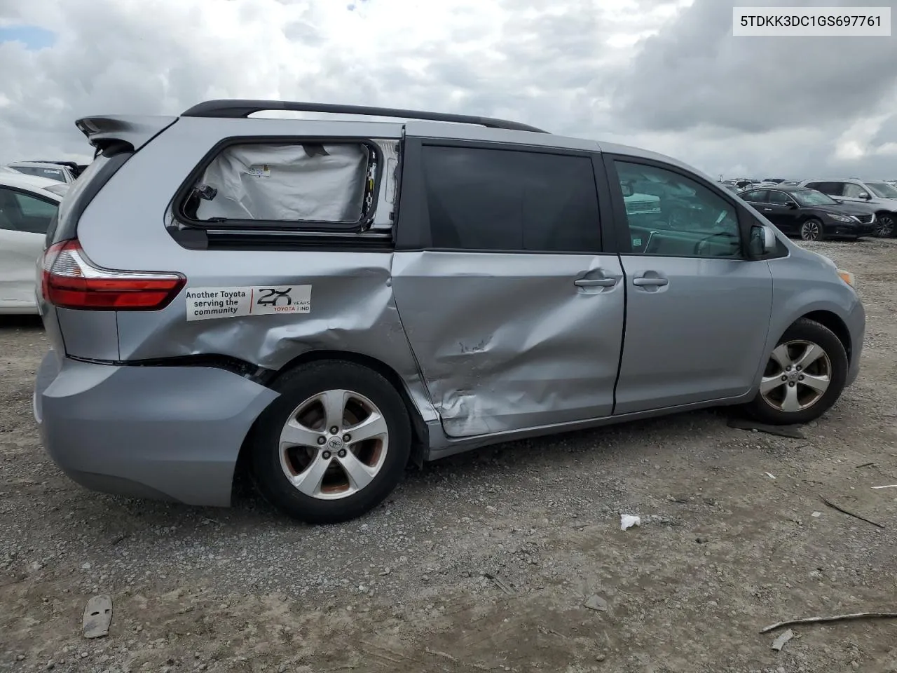 5TDKK3DC1GS697761 2016 Toyota Sienna Le