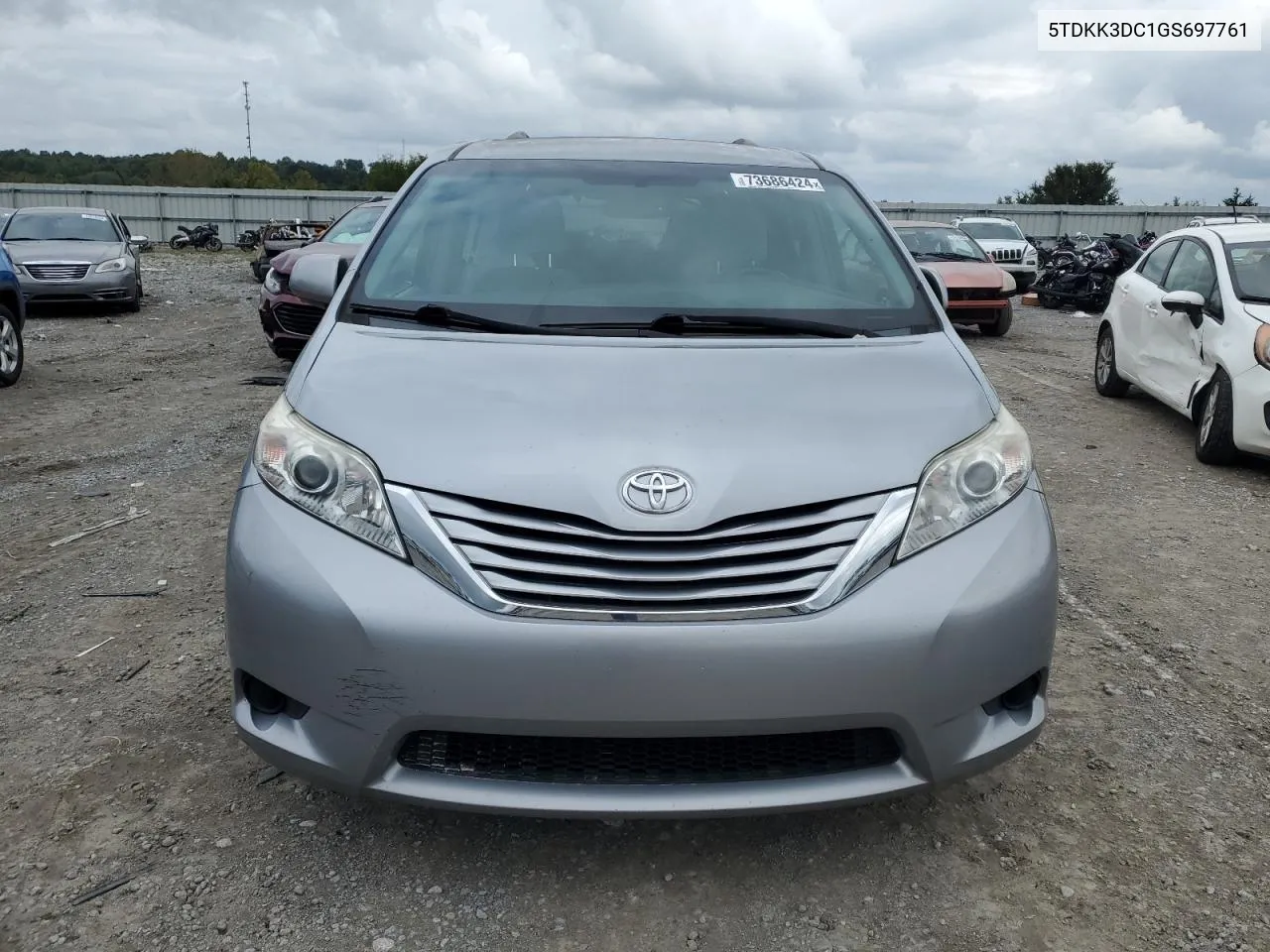 5TDKK3DC1GS697761 2016 Toyota Sienna Le