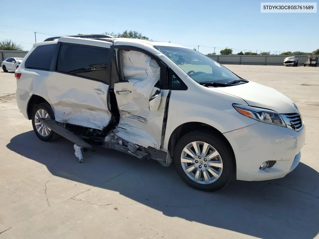 2016 Toyota Sienna Xle VIN: 5TDYK3DC8GS761689 Lot: 73758344