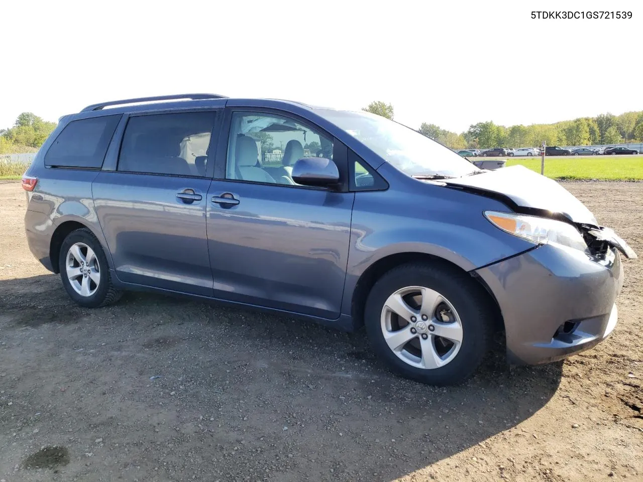 2016 Toyota Sienna Le VIN: 5TDKK3DC1GS721539 Lot: 74098994