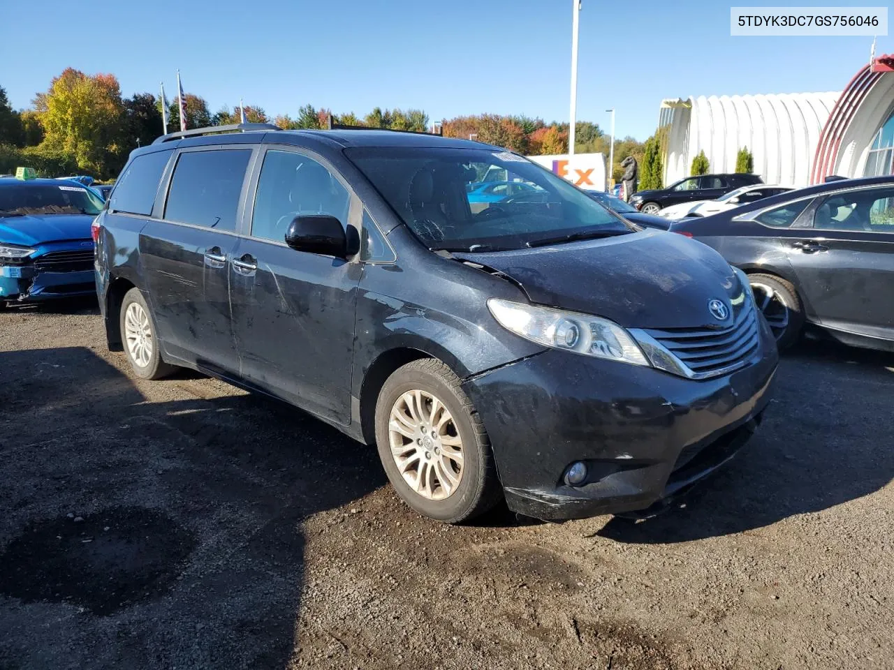 2016 Toyota Sienna Xle VIN: 5TDYK3DC7GS756046 Lot: 74911394