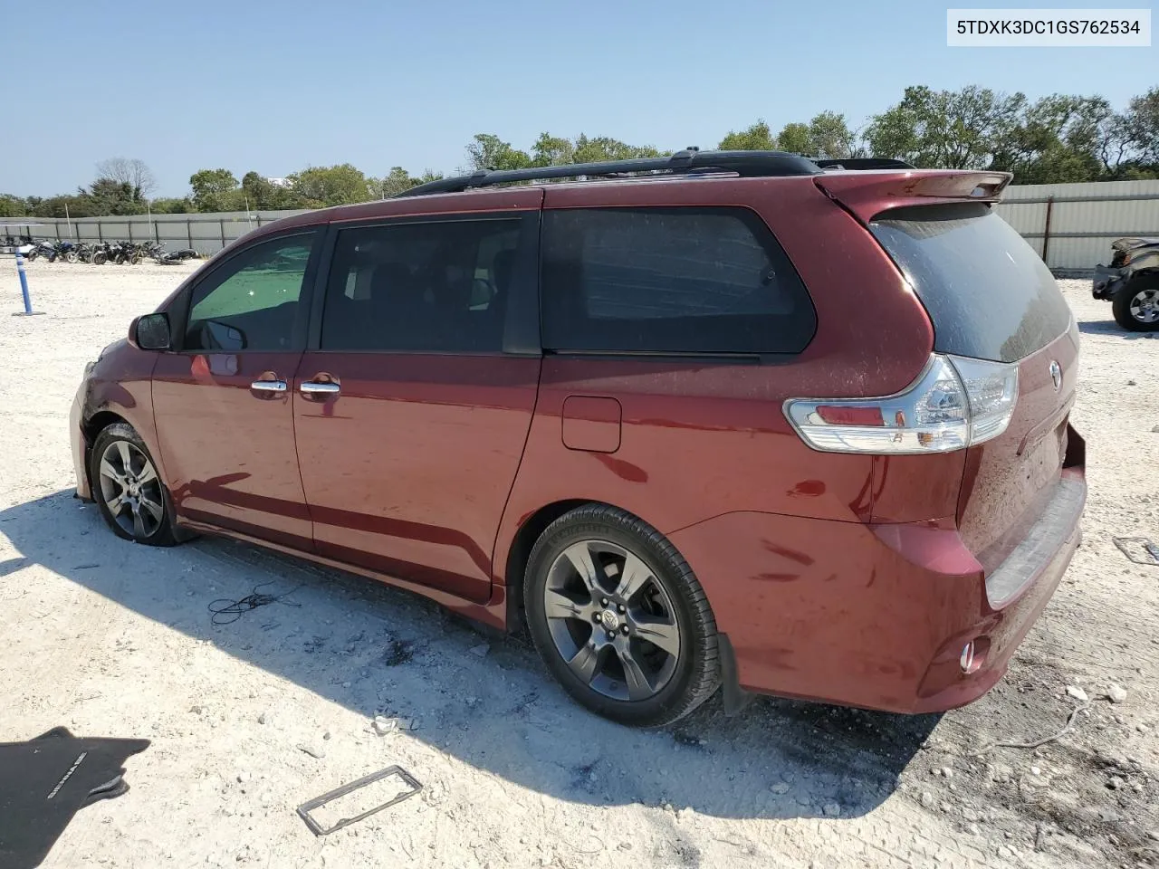 2016 Toyota Sienna Se VIN: 5TDXK3DC1GS762534 Lot: 75452904