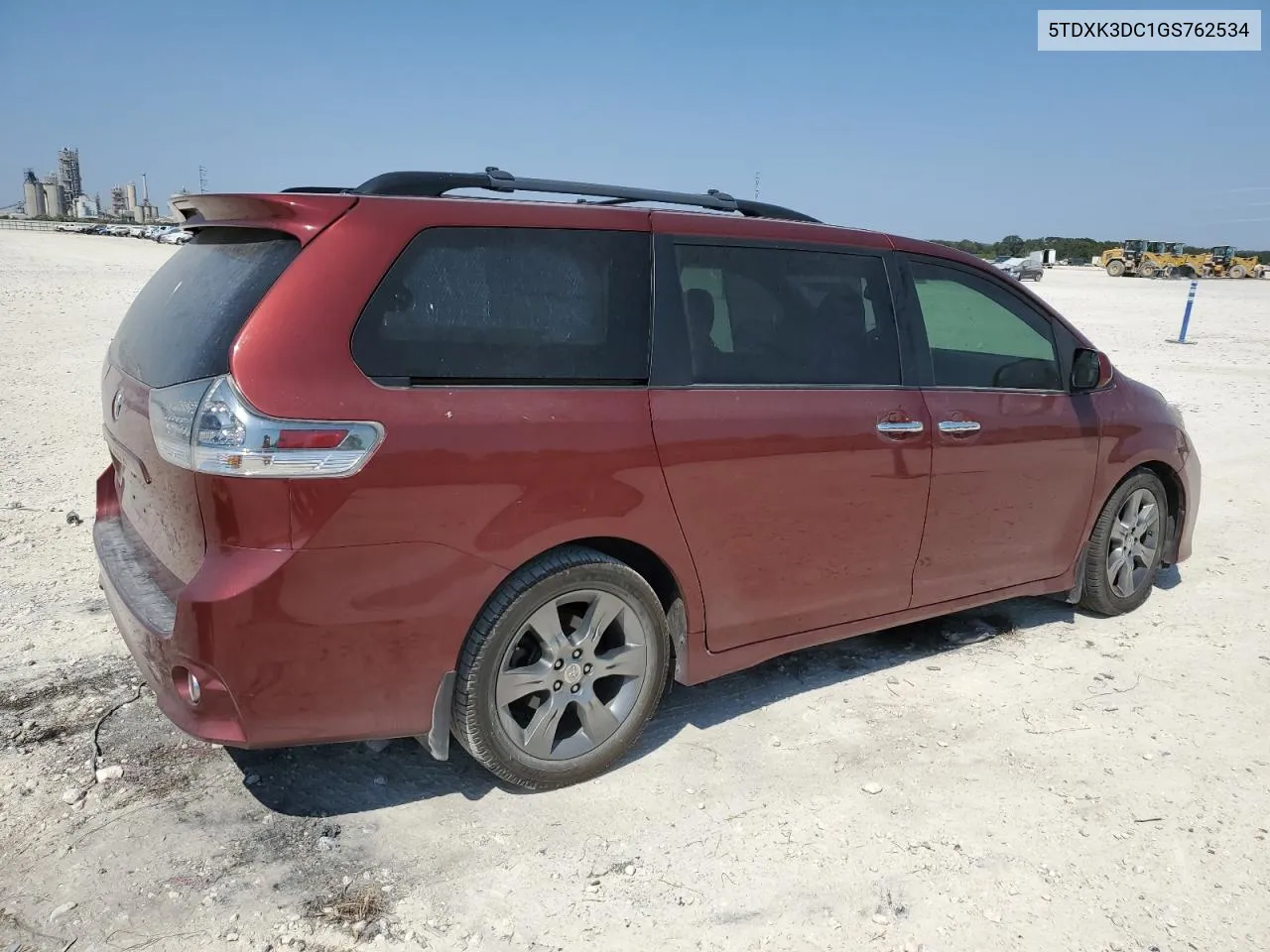 2016 Toyota Sienna Se VIN: 5TDXK3DC1GS762534 Lot: 75452904