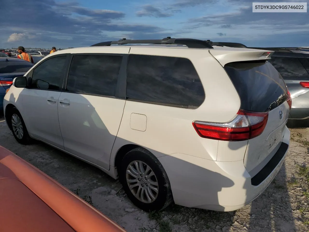 2016 Toyota Sienna Xle VIN: 5TDYK3DC9GS746022 Lot: 75571474