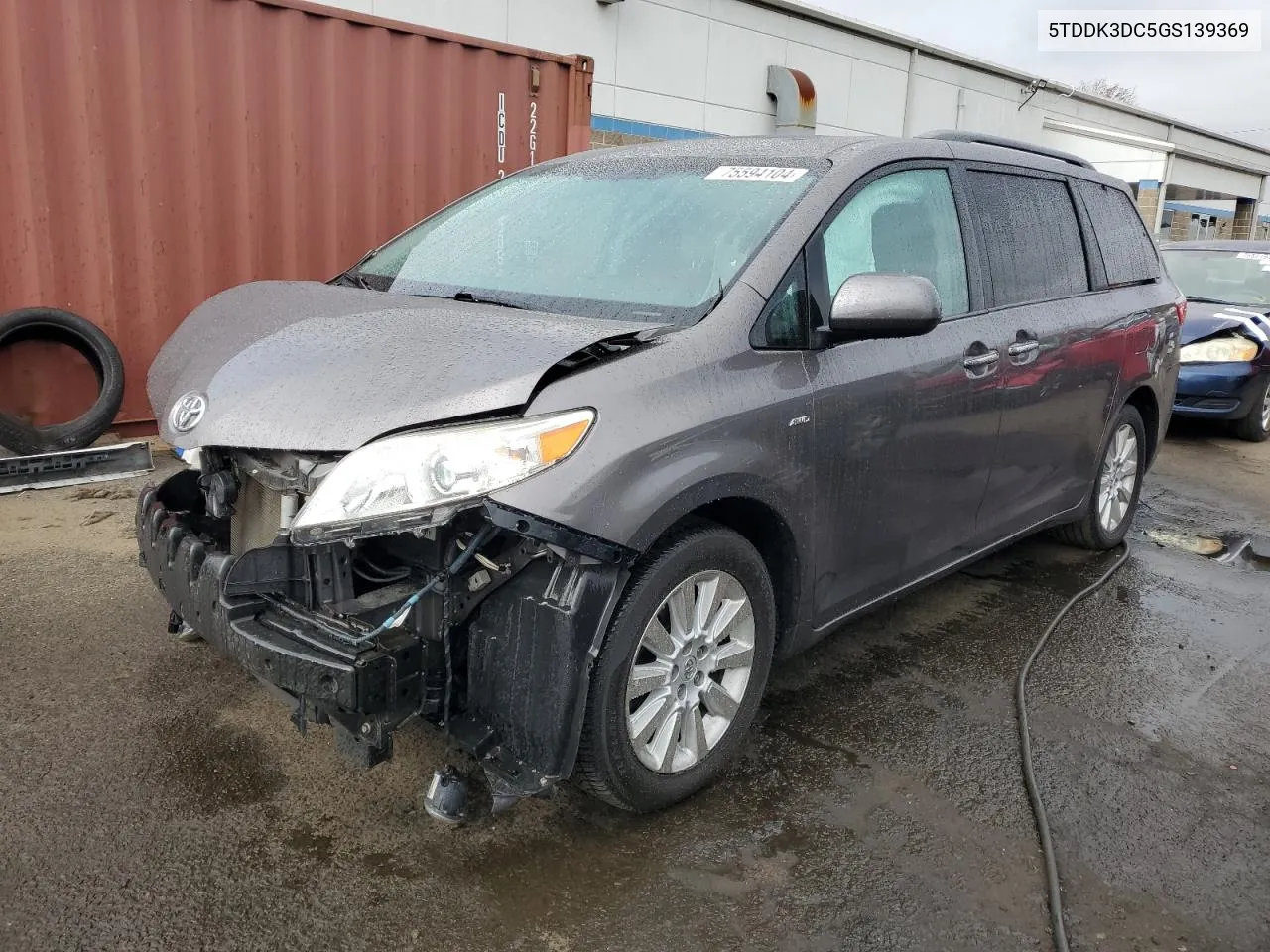 2016 Toyota Sienna Xle VIN: 5TDDK3DC5GS139369 Lot: 75594104