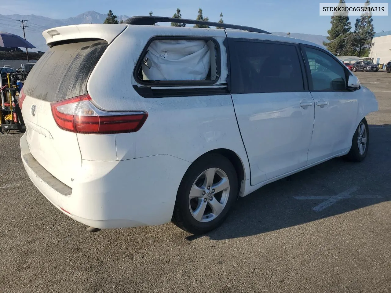 2016 Toyota Sienna Le VIN: 5TDKK3DC6GS716319 Lot: 75745754