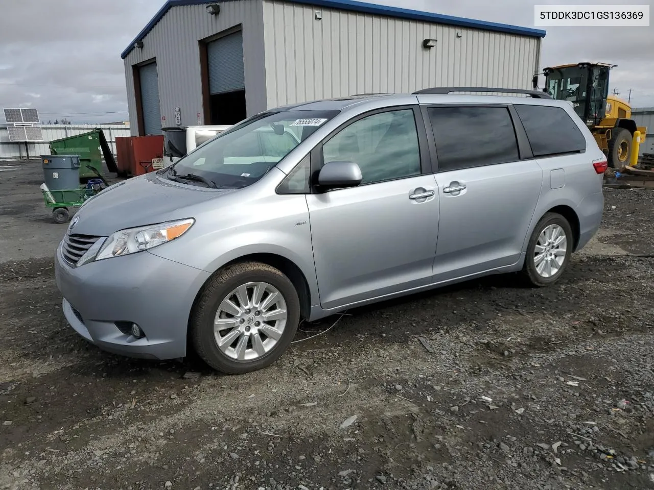 5TDDK3DC1GS136369 2016 Toyota Sienna Xle