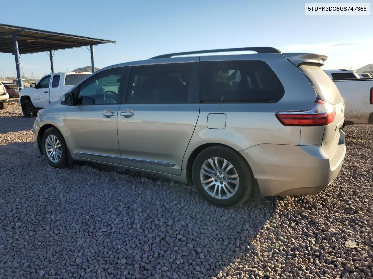 2016 Toyota Sienna Xle VIN: 5TDYK3DC6GS747368 Lot: 76613424