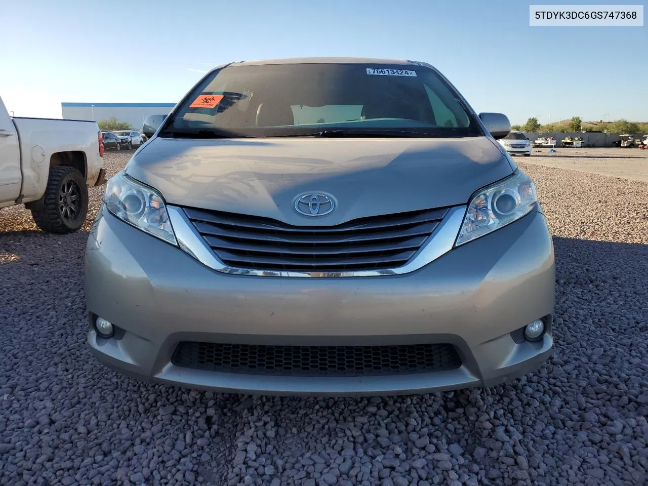 2016 Toyota Sienna Xle VIN: 5TDYK3DC6GS747368 Lot: 76613424