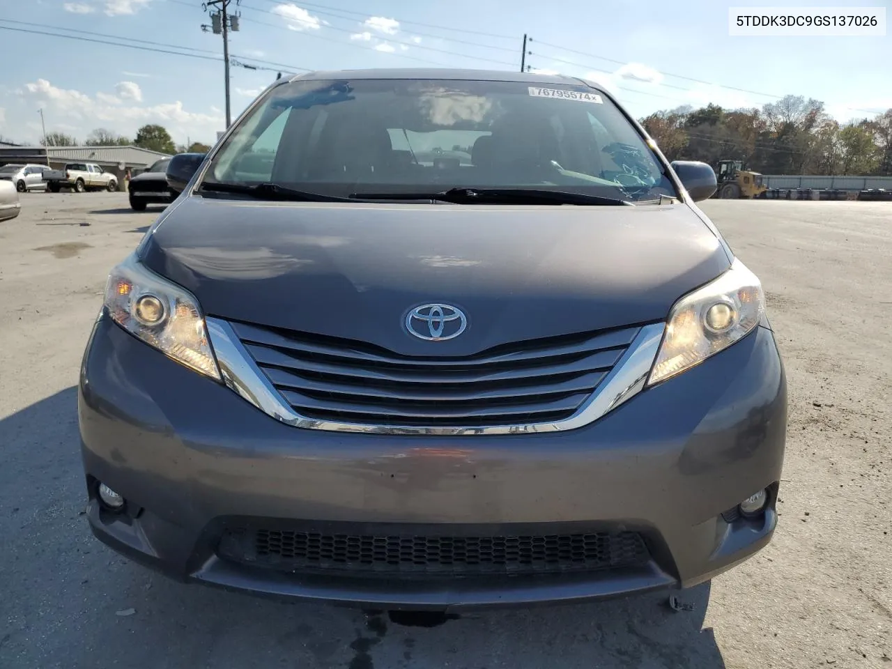 2016 Toyota Sienna Xle VIN: 5TDDK3DC9GS137026 Lot: 76795574