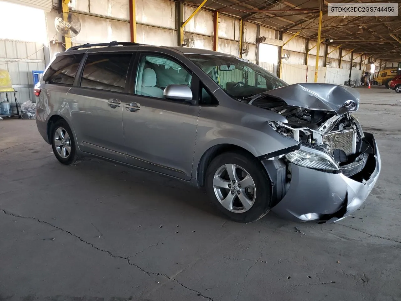 2016 Toyota Sienna Le VIN: 5TDKK3DC2GS744456 Lot: 77441674