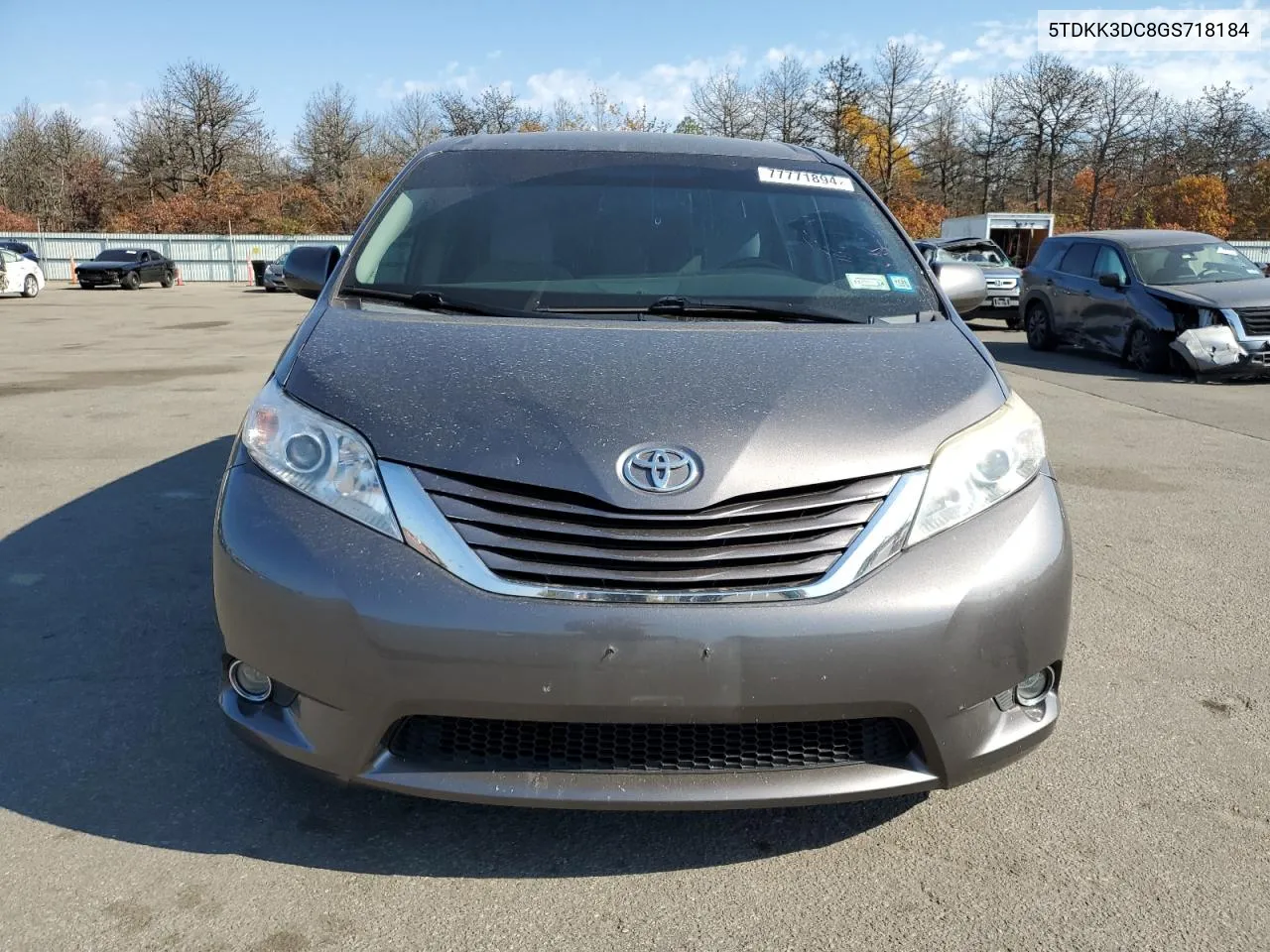 2016 Toyota Sienna Le VIN: 5TDKK3DC8GS718184 Lot: 77771894