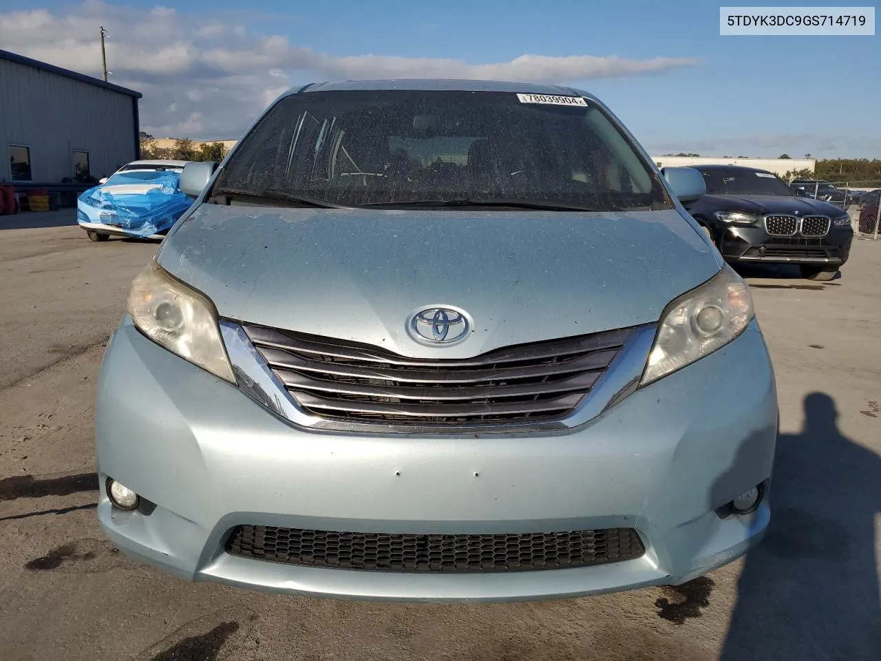 2016 Toyota Sienna Xle VIN: 5TDYK3DC9GS714719 Lot: 78039904