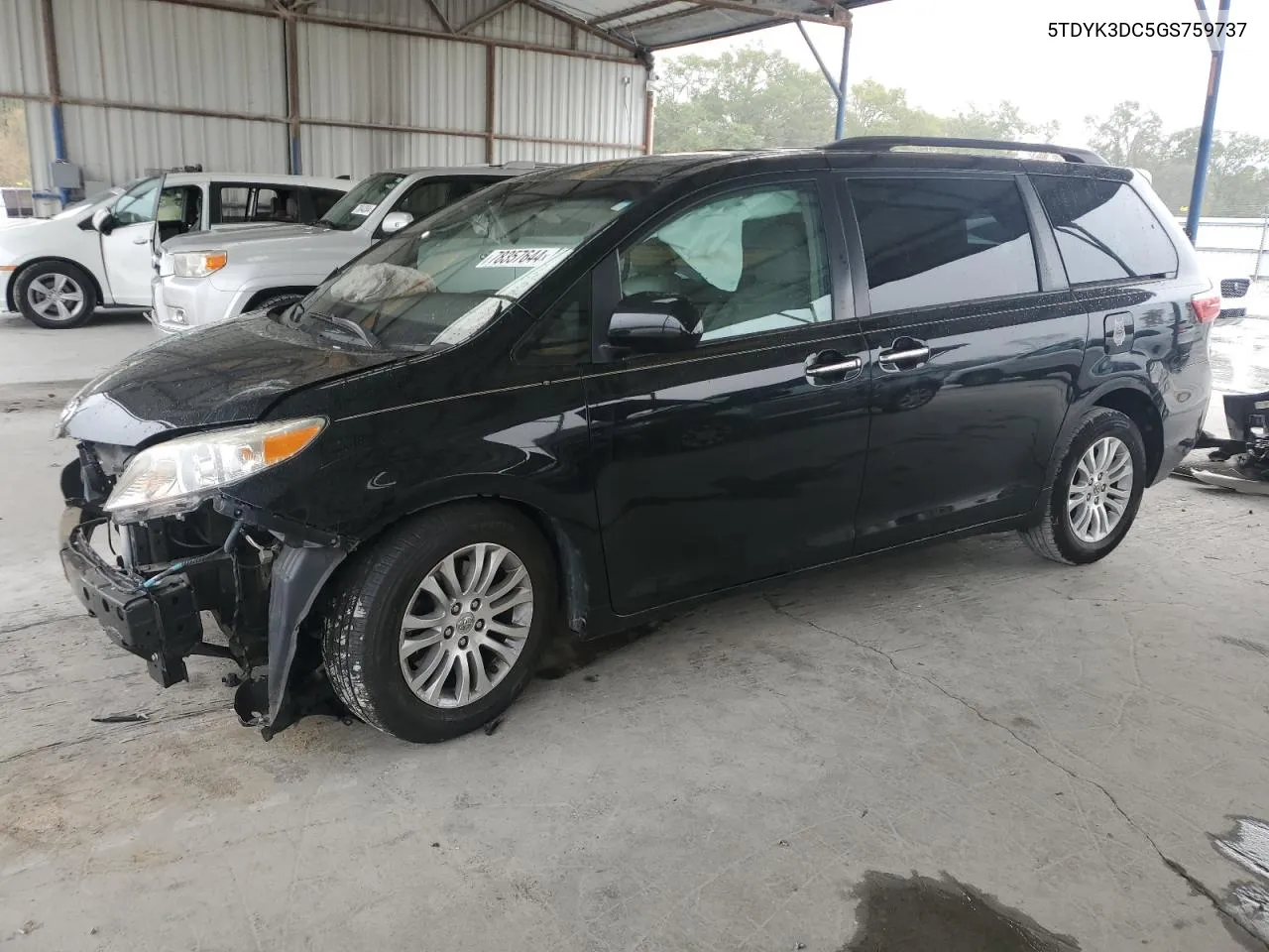 2016 Toyota Sienna Xle VIN: 5TDYK3DC5GS759737 Lot: 78357644