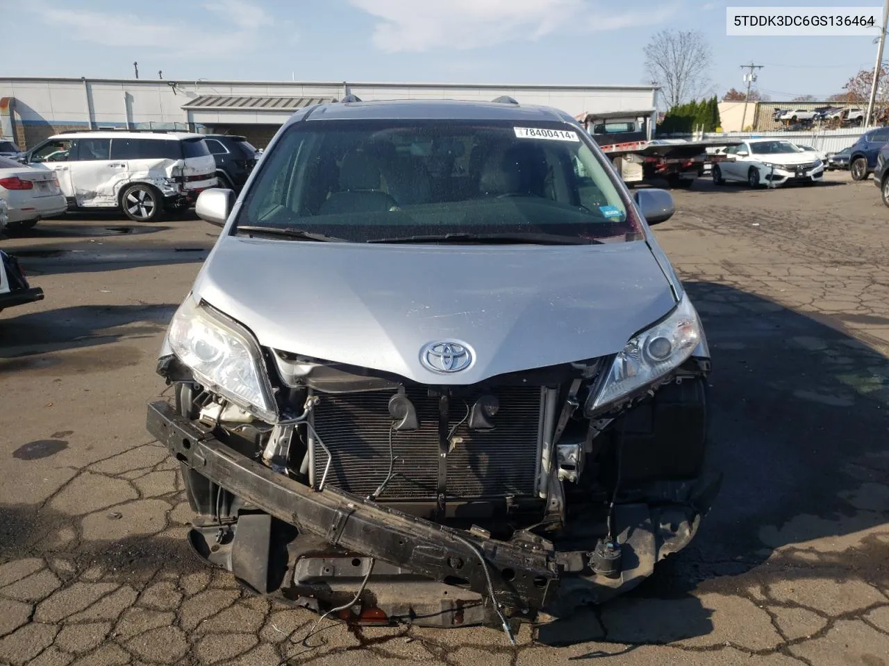 2016 Toyota Sienna Xle VIN: 5TDDK3DC6GS136464 Lot: 78400414