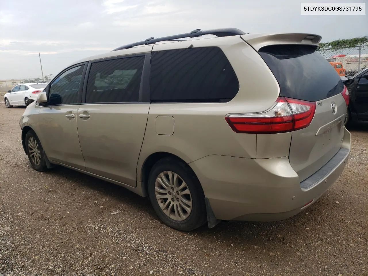 2016 Toyota Sienna Xle VIN: 5TDYK3DC0GS731795 Lot: 78480934