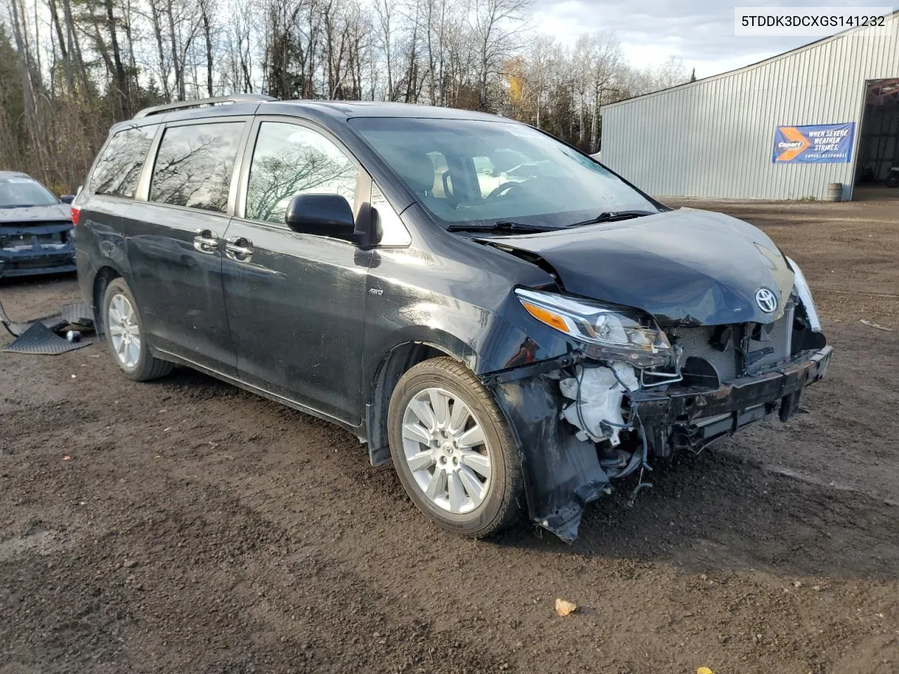 2016 Toyota Sienna Xle VIN: 5TDDK3DCXGS141232 Lot: 78697864