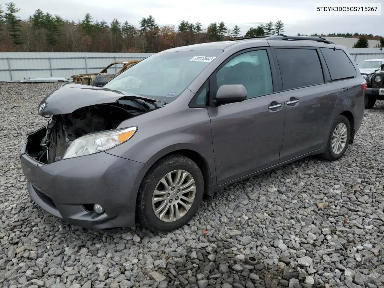 2016 Toyota Sienna Xle VIN: 5TDYK3DC5GS715267 Lot: 78814644