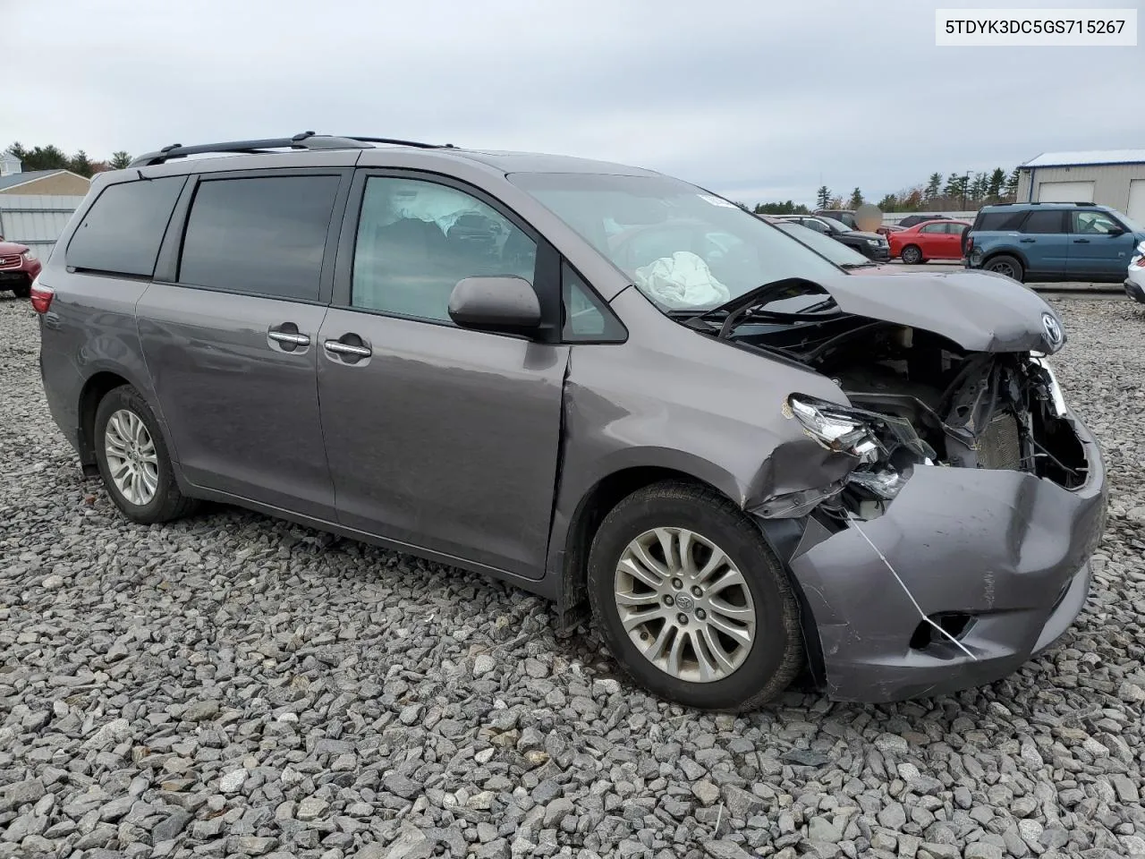 2016 Toyota Sienna Xle VIN: 5TDYK3DC5GS715267 Lot: 78814644