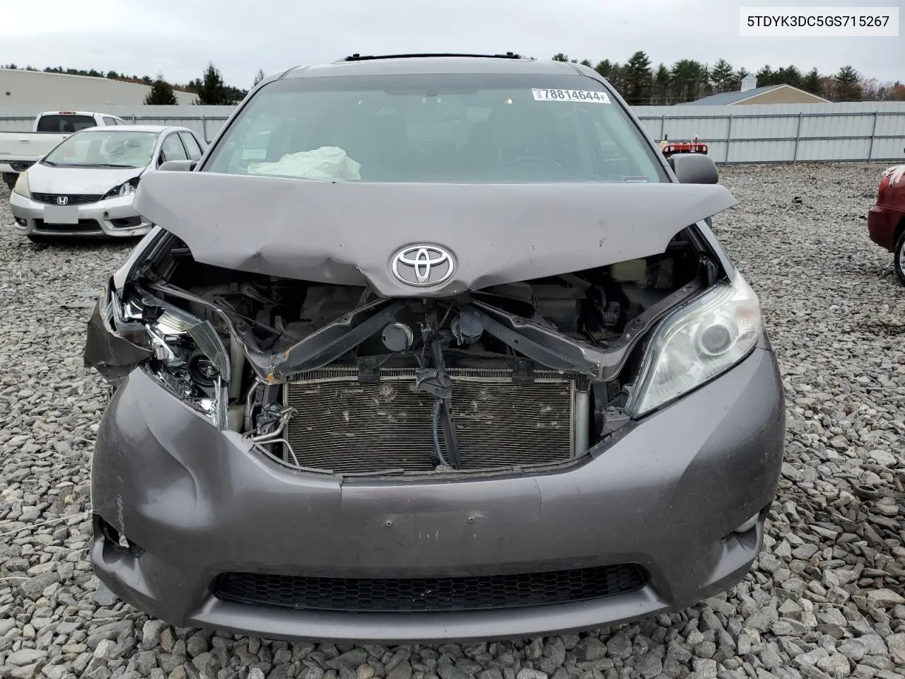 2016 Toyota Sienna Xle VIN: 5TDYK3DC5GS715267 Lot: 78814644