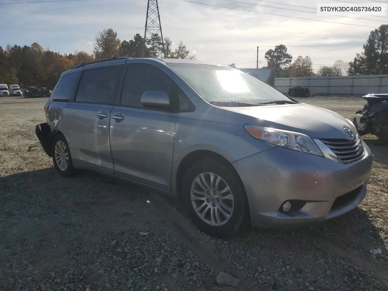 2016 Toyota Sienna Xle VIN: 5TDYK3DC4GS736420 Lot: 78873014