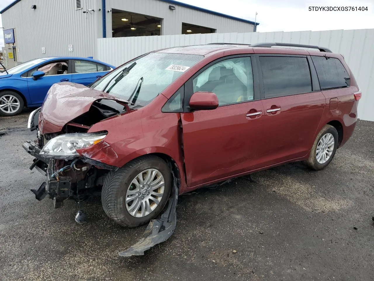 2016 Toyota Sienna Xle VIN: 5TDYK3DCXGS761404 Lot: 79329624