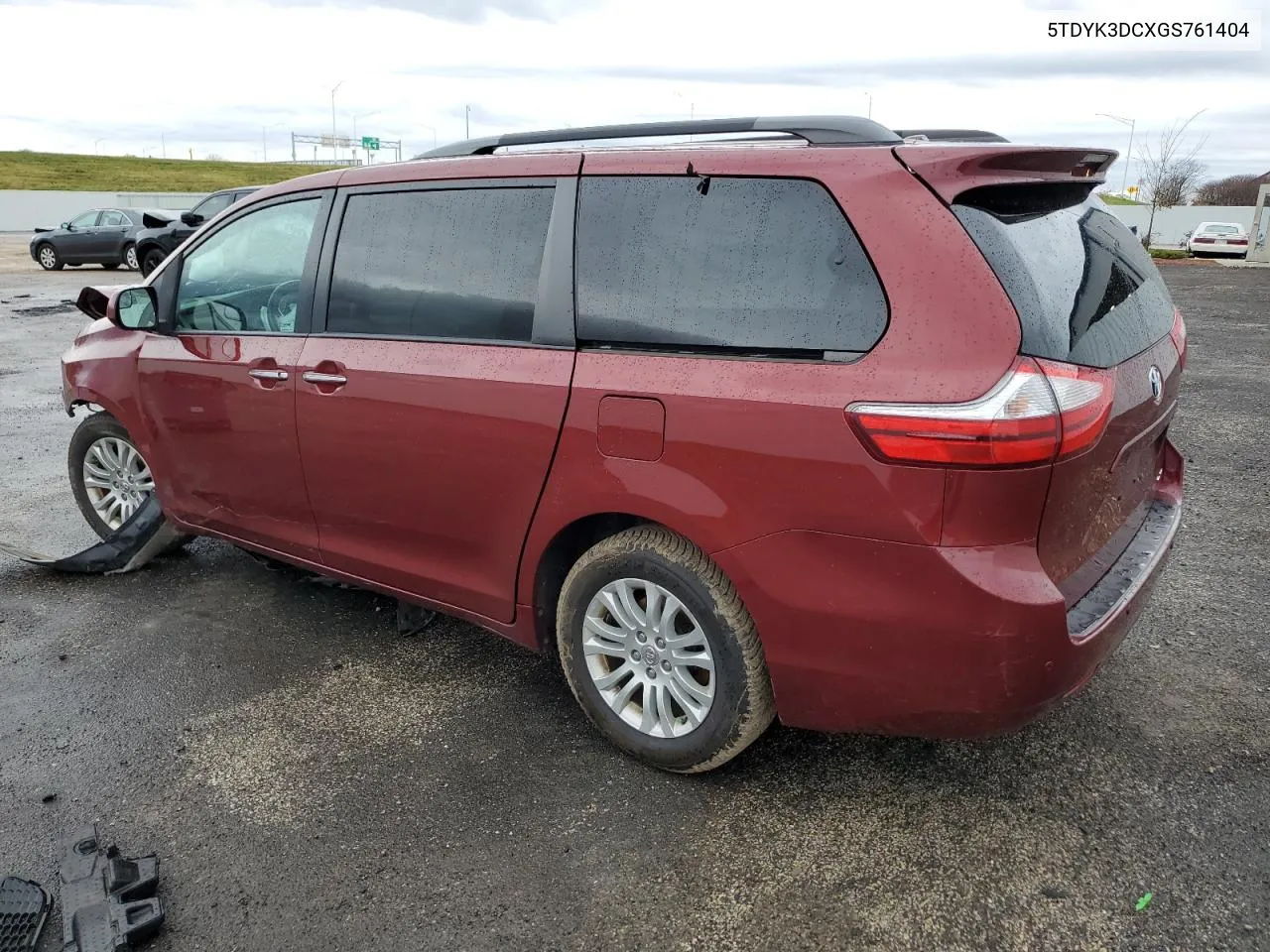 2016 Toyota Sienna Xle VIN: 5TDYK3DCXGS761404 Lot: 79329624