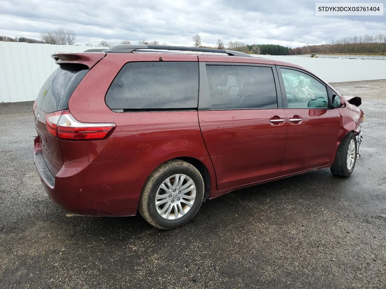 2016 Toyota Sienna Xle VIN: 5TDYK3DCXGS761404 Lot: 79329624