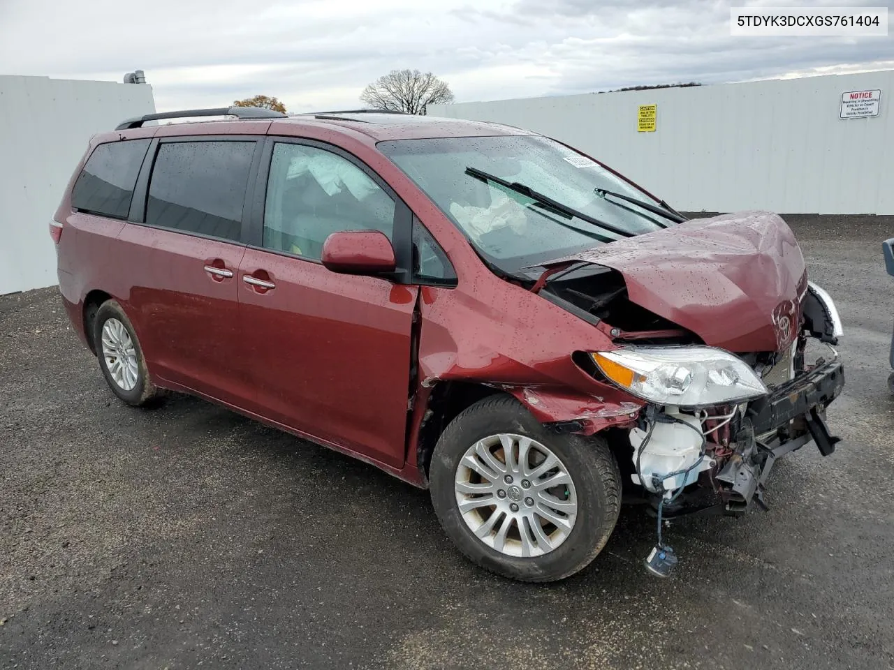 2016 Toyota Sienna Xle VIN: 5TDYK3DCXGS761404 Lot: 79329624