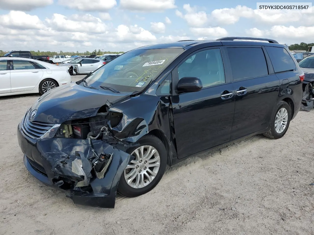 2016 Toyota Sienna Xle VIN: 5TDYK3DC4GS718547 Lot: 79694004