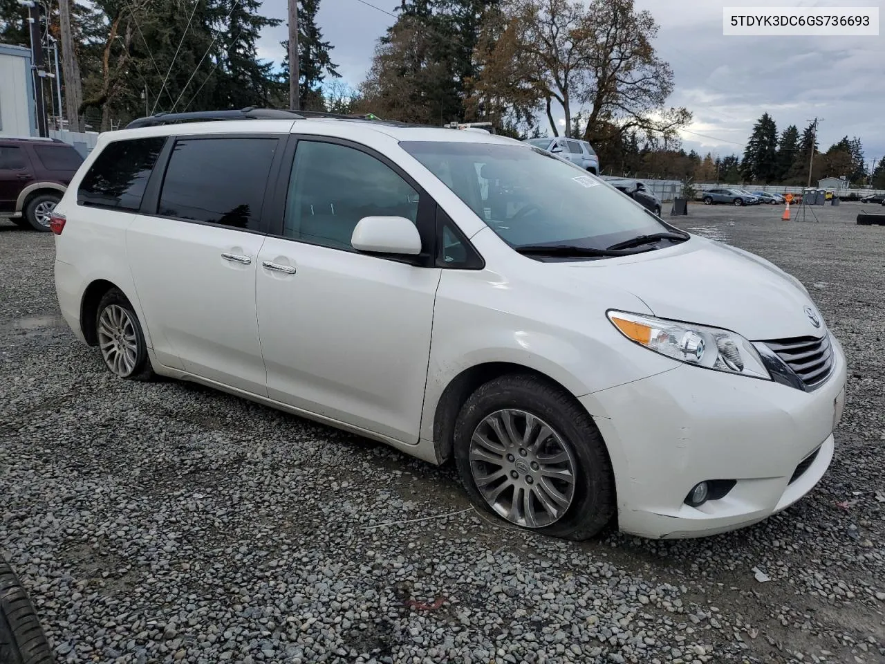 2016 Toyota Sienna Xle VIN: 5TDYK3DC6GS736693 Lot: 79873884